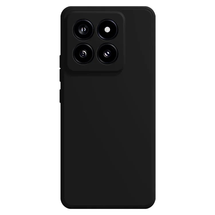 For Xiaomi 14 Soft TPU Case Straight Edge Anti-fall Shockproof Phone Cover