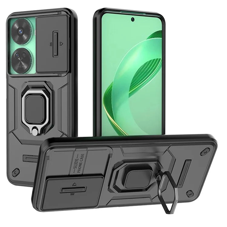For Huawei nova 11 SE Kickstand Phone Case with Slide Camera Cover