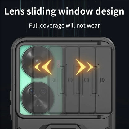 For Huawei nova 11 SE Kickstand Phone Case with Slide Camera Cover