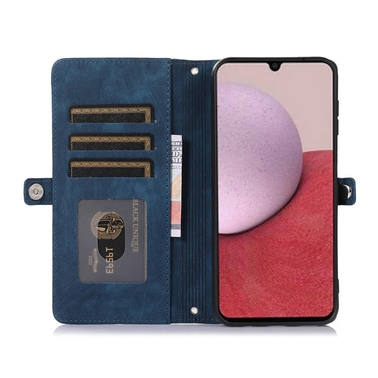 Shockproof Case For Samsung Galaxy A15 5G Shell 9 Card Slots PU Leather Phone Cover