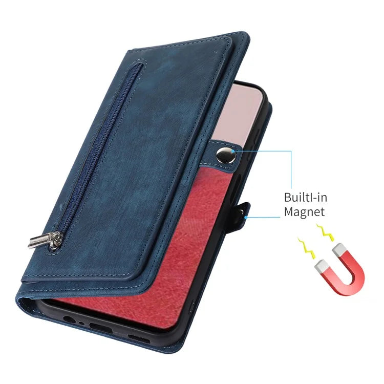 Shockproof Case For Samsung Galaxy A15 5G Shell 9 Card Slots PU Leather Phone Cover