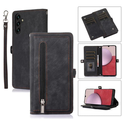 Shockproof Case For Samsung Galaxy A15 5G Shell 9 Card Slots PU Leather Phone Cover