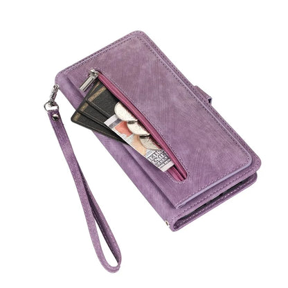 Shockproof Case For Samsung Galaxy A15 5G Shell 9 Card Slots PU Leather Phone Cover
