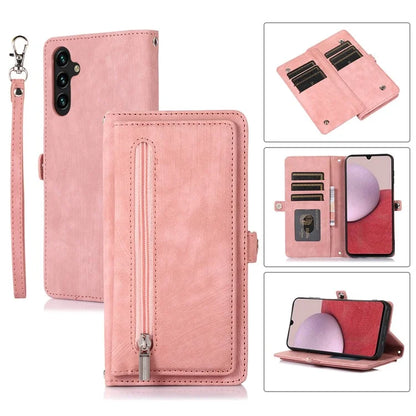 Shockproof Case For Samsung Galaxy A15 5G Shell 9 Card Slots PU Leather Phone Cover