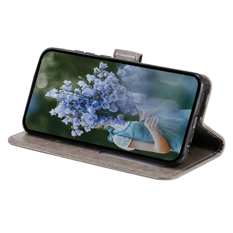 For Xiaomi Redmi 13C 4G / Poco C65 4G Case Mandala Flower Imprint Cover with Strap