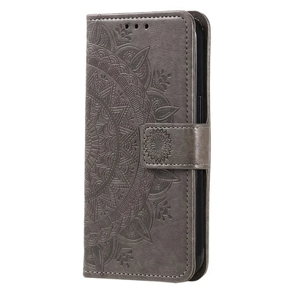 For Xiaomi Redmi 13C 4G / Poco C65 4G Case Mandala Flower Imprint Cover with Strap