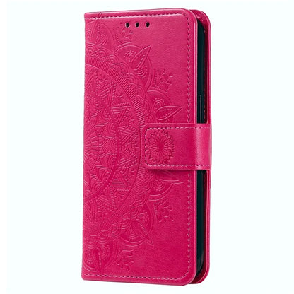 For Xiaomi Redmi 13C 4G / Poco C65 4G Case Mandala Flower Imprint Cover with Strap