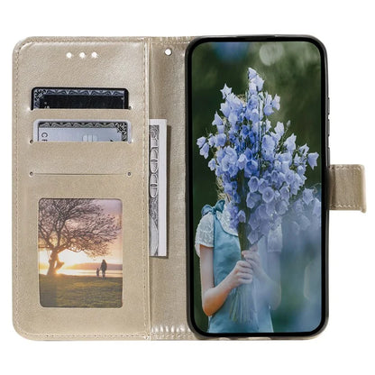 For Xiaomi Redmi 13C 4G / Poco C65 4G Case Mandala Flower Imprint Cover with Strap