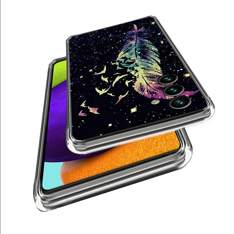 For Samsung Galaxy A15 4G TPU Case Phone Cover Protector with IMD Pattern Printing