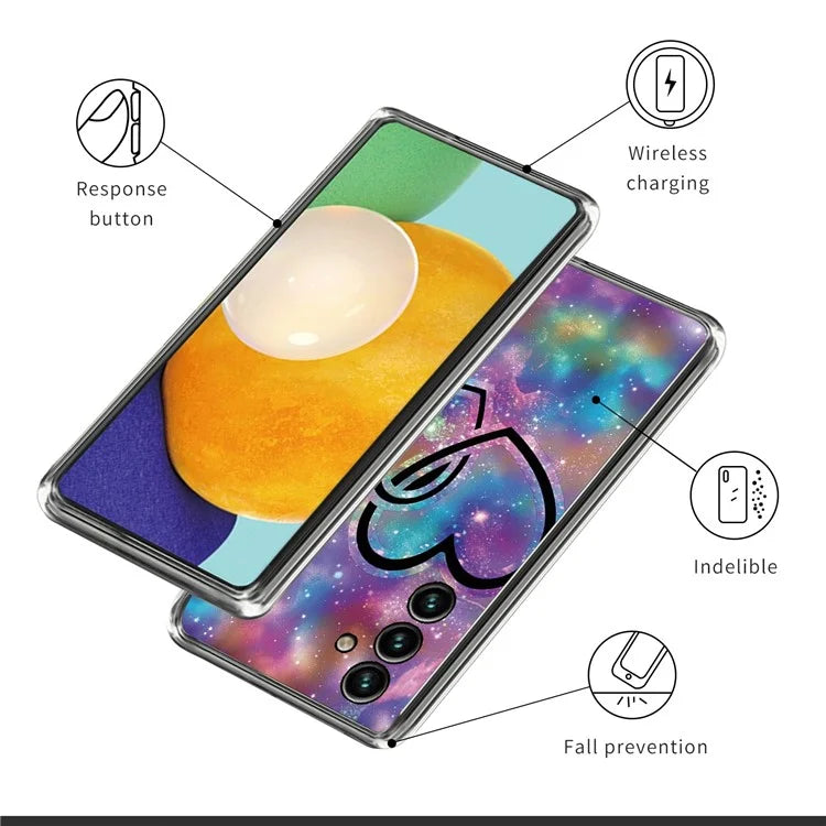 For Samsung Galaxy A15 4G TPU Case Phone Cover Protector with IMD Pattern Printing