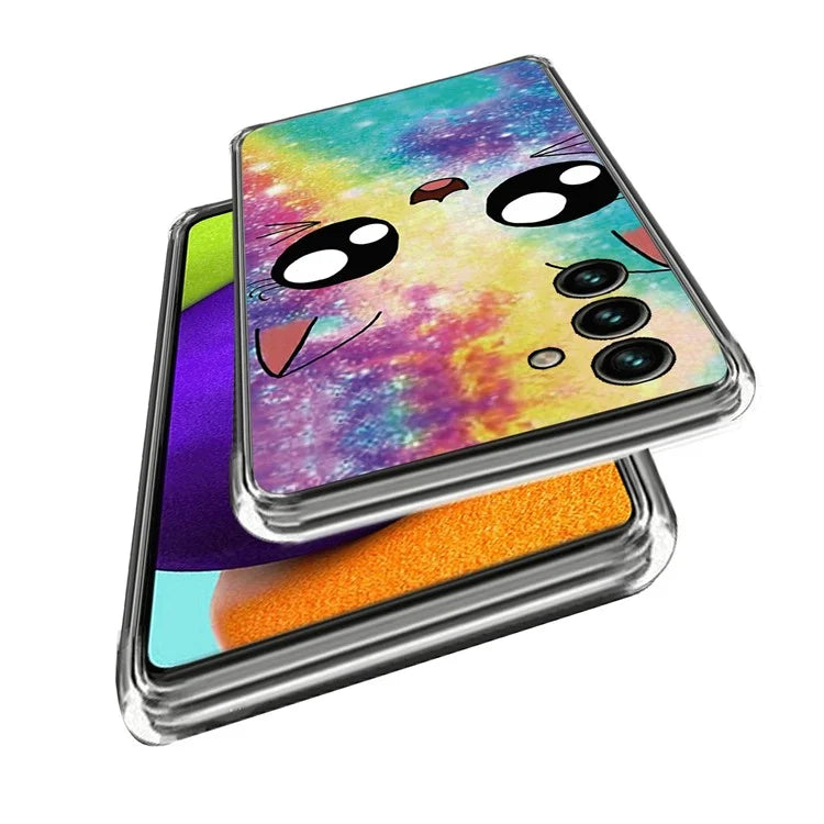For Samsung Galaxy A15 4G TPU Case Phone Cover Protector with IMD Pattern Printing
