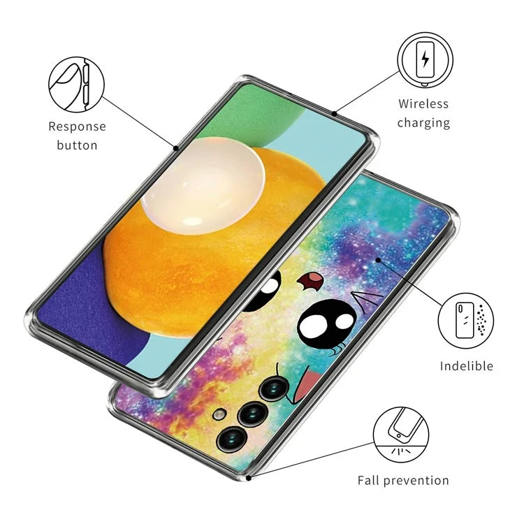 For Samsung Galaxy A15 4G TPU Case Phone Cover Protector with IMD Pattern Printing