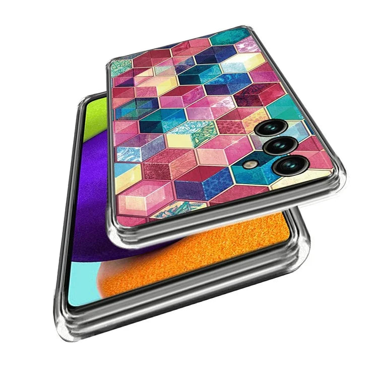 For Samsung Galaxy A15 4G TPU Case Phone Cover Protector with IMD Pattern Printing
