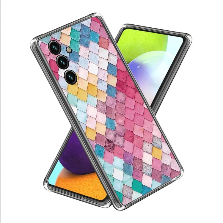 For Samsung Galaxy A15 4G TPU Case Phone Cover Protector with IMD Pattern Printing