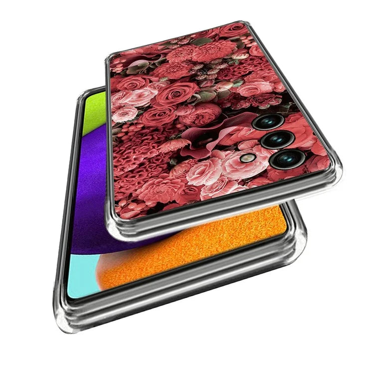For Samsung Galaxy A15 4G TPU Case Phone Cover Protector with IMD Pattern Printing