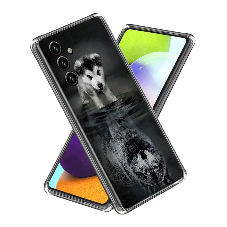 For Samsung Galaxy A15 4G TPU Phone Case Pattern Printed Anti-Scratch Slim Cover