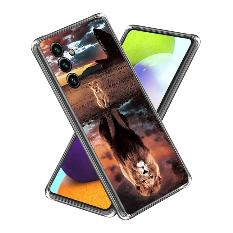 For Samsung Galaxy A15 4G TPU Phone Case Pattern Printed Anti-Scratch Slim Cover