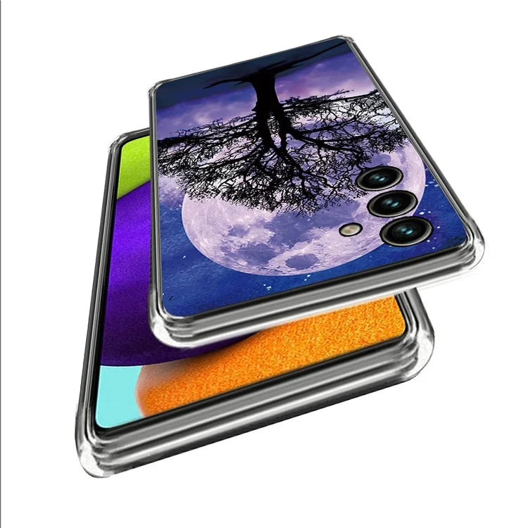 For Samsung Galaxy A15 4G TPU Phone Case Pattern Printed Anti-Scratch Slim Cover