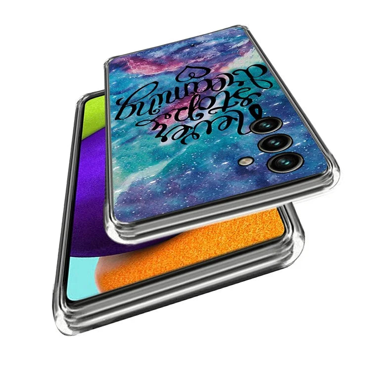 For Samsung Galaxy A15 4G TPU Phone Case Pattern Printed Anti-Scratch Slim Cover