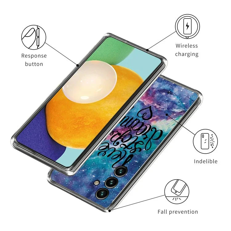 For Samsung Galaxy A15 4G TPU Phone Case Pattern Printed Anti-Scratch Slim Cover
