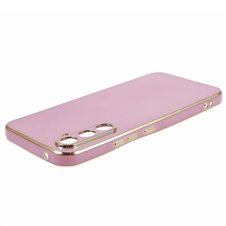 For Samsung Galaxy A05s 4G Cell Phone Case TPU Glossy 6D Electroplating Back Shell