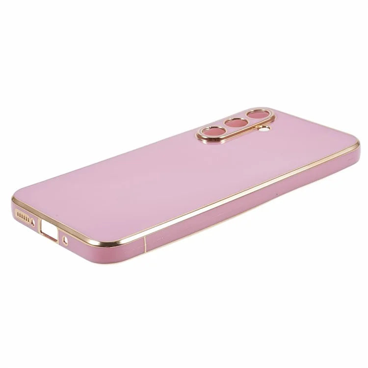For Samsung Galaxy A05s 4G Cell Phone Case TPU Glossy 6D Electroplating Back Shell