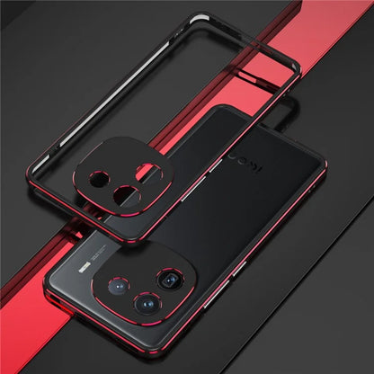 For vivo iQOO 12 5G Bumper Case Metal Frame Lock Phone Protective Frame