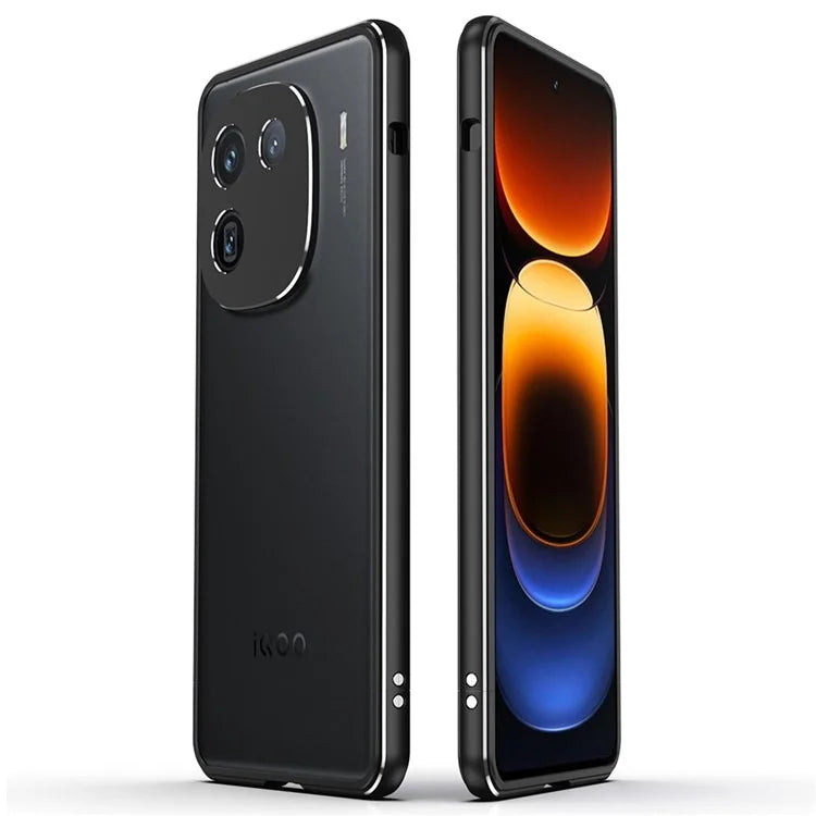 For vivo iQOO 12 5G Bumper Case Metal Frame Lock Phone Protective Frame