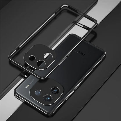 For vivo iQOO 12 5G Bumper Case Metal Frame Lock Phone Protective Frame