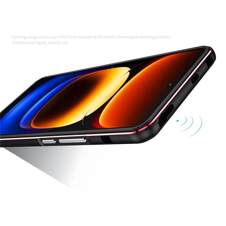 For vivo iQOO 12 5G Bumper Case Metal Frame Lock Phone Protective Frame