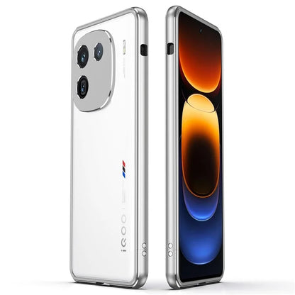 For vivo iQOO 12 5G Bumper Case Metal Frame Lock Phone Protective Frame