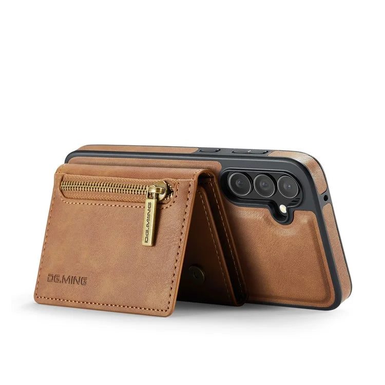 DG.MING M5 Series For Samsung Galaxy S23 FE Phone Case Magnetic Wallet Protective Cover