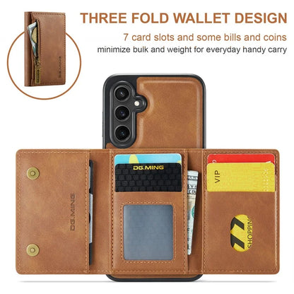 DG.MING M5 Series For Samsung Galaxy S23 FE Phone Case Magnetic Wallet Protective Cover