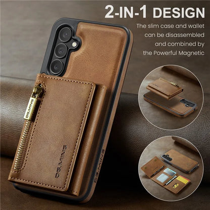 DG.MING M5 Series For Samsung Galaxy S23 FE Phone Case Magnetic Wallet Protective Cover