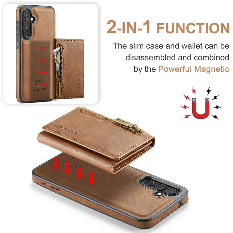 DG.MING M5 Series For Samsung Galaxy S23 FE Phone Case Magnetic Wallet Protective Cover