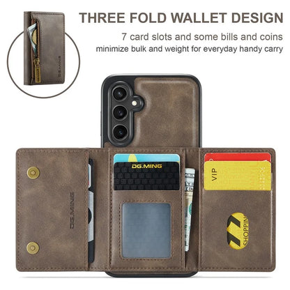 DG.MING M5 Series For Samsung Galaxy S23 FE Phone Case Magnetic Wallet Protective Cover