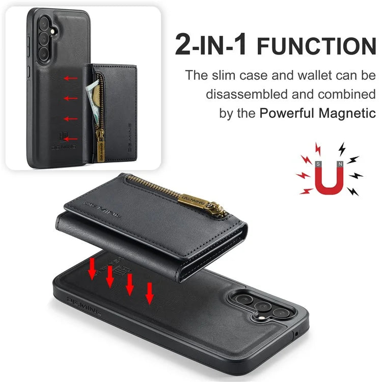 DG.MING M5 Series For Samsung Galaxy S23 FE Phone Case Magnetic Wallet Protective Cover