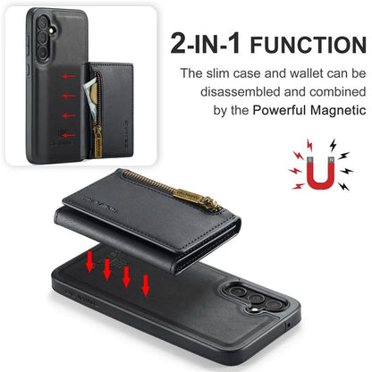 DG.MING M5 Series For Samsung Galaxy S23 FE Phone Case Magnetic Wallet Protective Cover