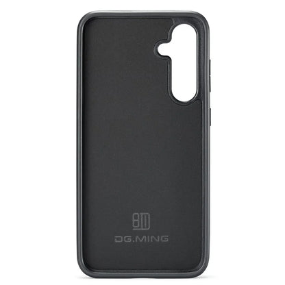 DG.MING For Samsung Galaxy S23 FE PU Leather Coating Cover Shockproof Phone Back Case