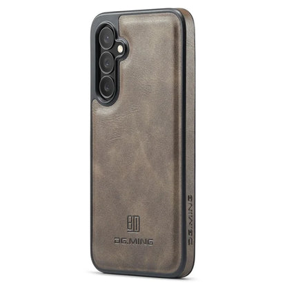 DG.MING For Samsung Galaxy S23 FE PU Leather Coating Cover Shockproof Phone Back Case