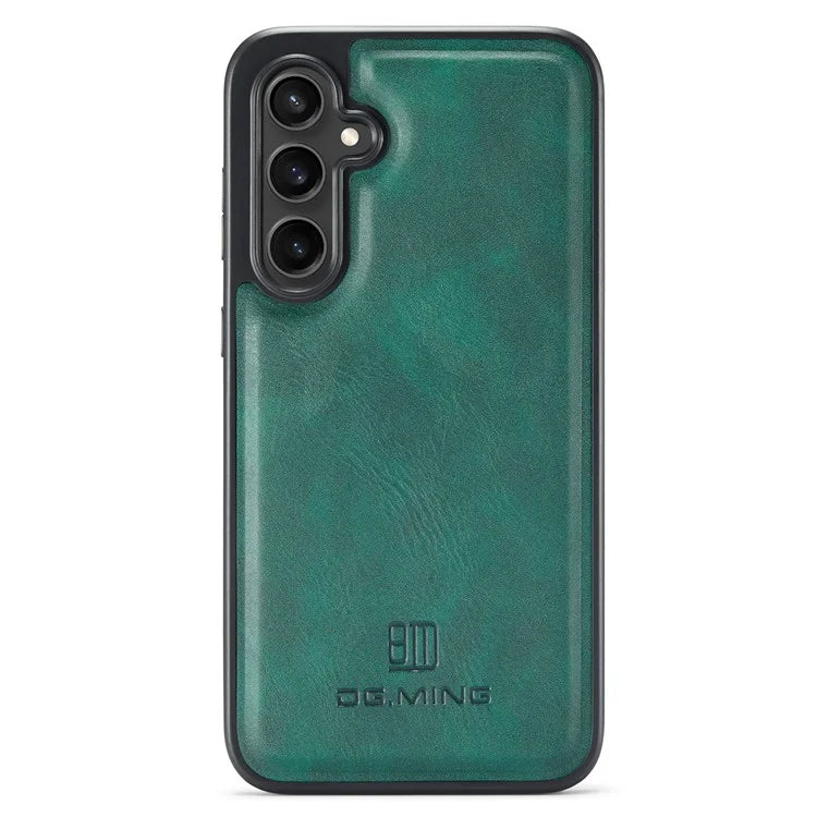 DG.MING For Samsung Galaxy S23 FE PU Leather Coating Cover Shockproof Phone Back Case