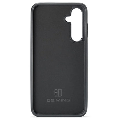DG.MING For Samsung Galaxy S23 FE PU Leather Coating Cover Shockproof Phone Back Case