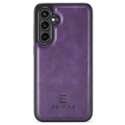 DG.MING For Samsung Galaxy S23 FE PU Leather Coating Cover Shockproof Phone Back Case