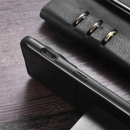 For OnePlus 12 5G Case PU Leather+TPU Phone Back Cover Compatible with MagSafe