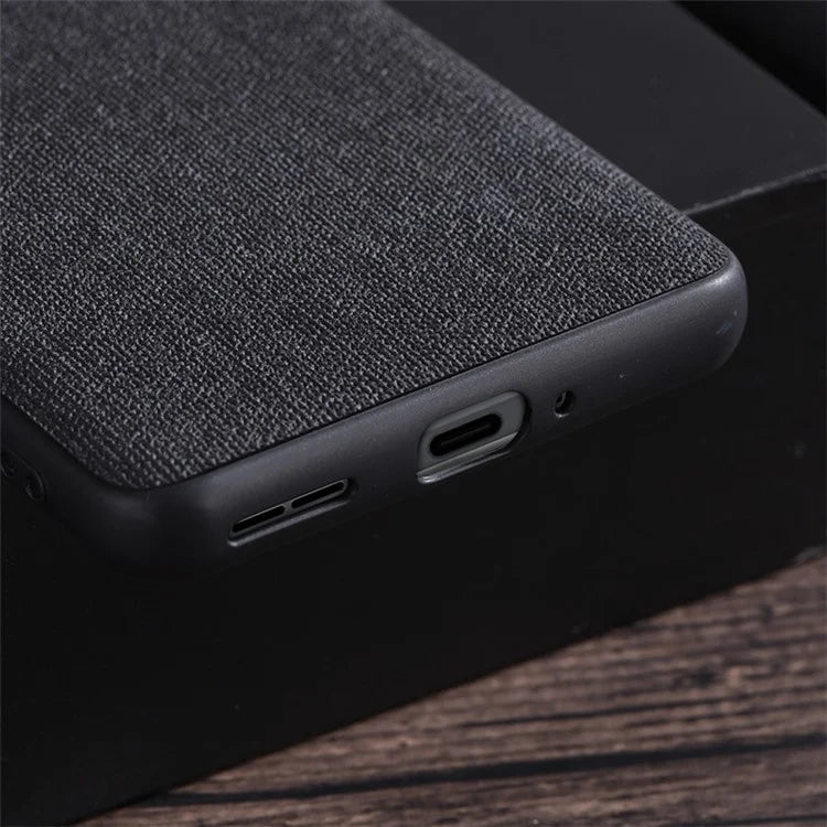 For OnePlus 12 5G Phone Case Shockproof Cloth+Hard PC Cell Phone Back Cover