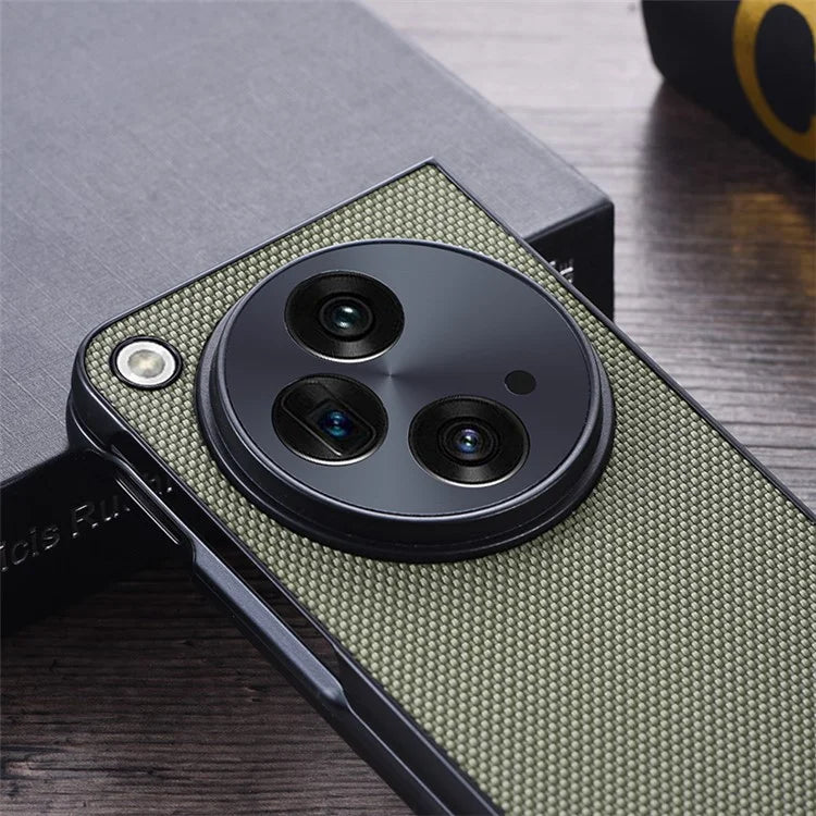For OnePlus Open Back Case Anti-fingerprint Nylon TPU Phone Protective Cover