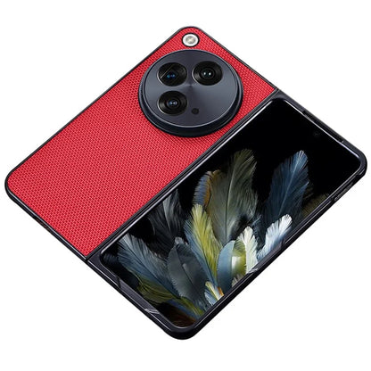 For OnePlus Open Back Case Anti-fingerprint Nylon TPU Phone Protective Cover