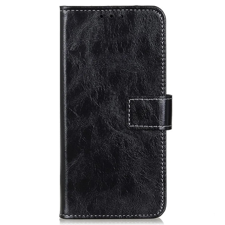 For Samsung Galaxy A35 5G Leather Case Stand PU Leather Crazy Horse Texture Phone Cover