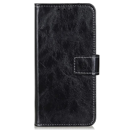 For Samsung Galaxy A35 5G Leather Case Stand PU Leather Crazy Horse Texture Phone Cover