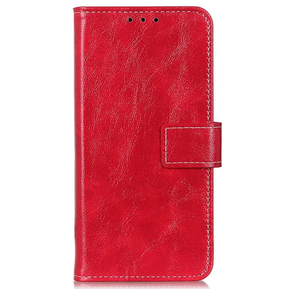 For Samsung Galaxy A35 5G Leather Case Stand PU Leather Crazy Horse Texture Phone Cover